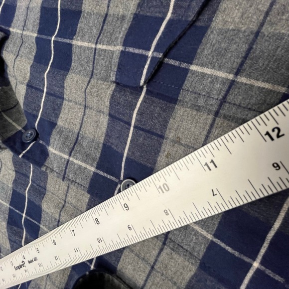 Johnnie-O‎ Whitman Wake Blue Mens M Classic Tartan Plaid Flannel Button Up Shirt - Picture 10 of 10